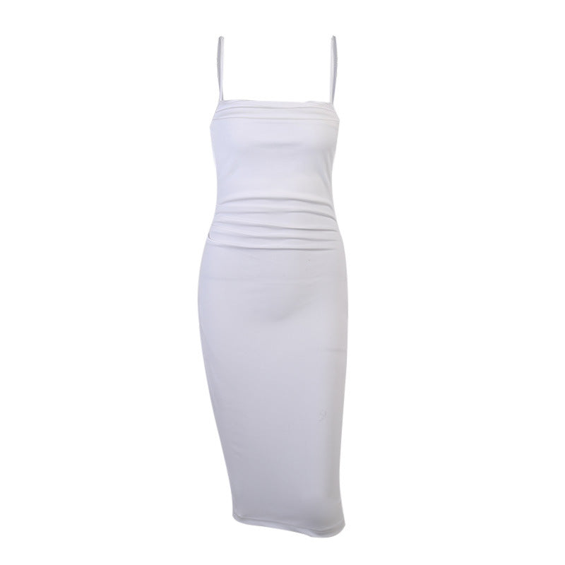 Iliya Sexy Backless Dress - Slim Fit White Bodycon 28456