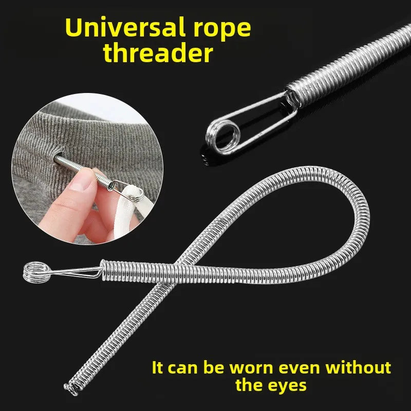 Flexible Spring Drawstring Threader Clip Tool