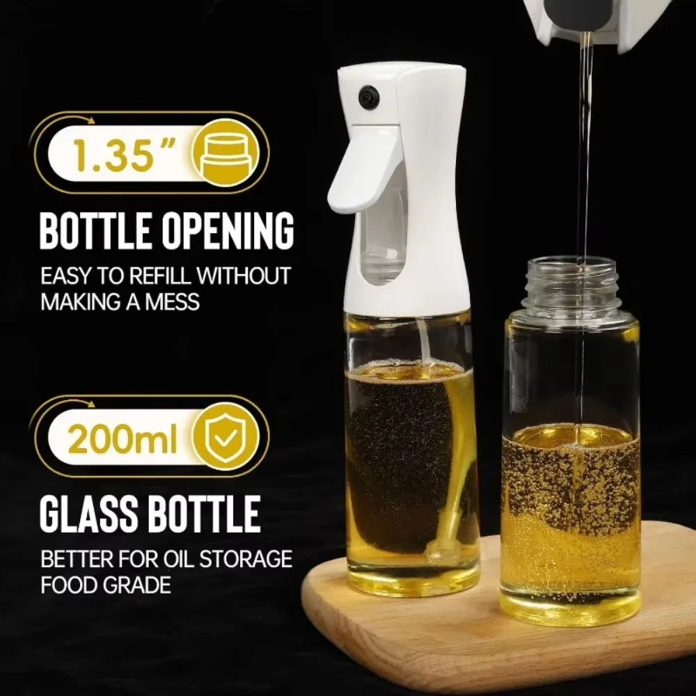 Botella rociadora reutilizable para aceite de grado alimenticio