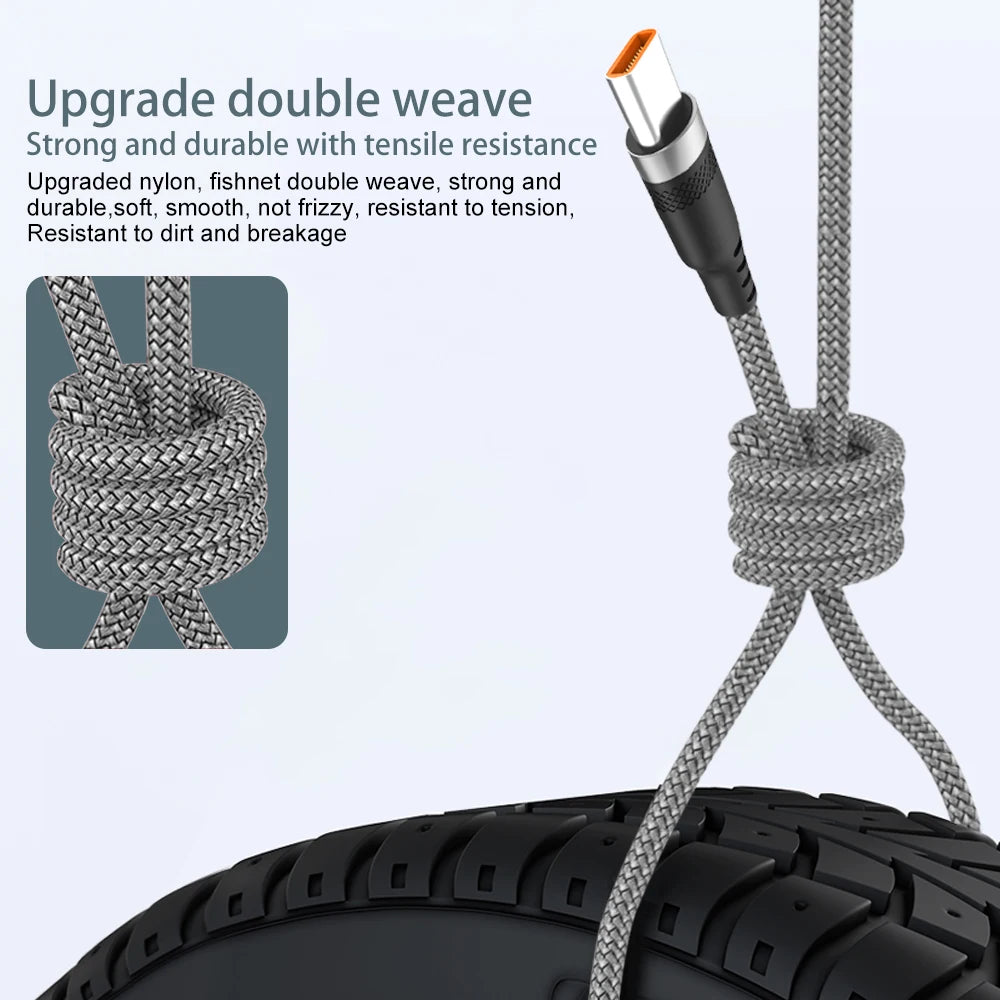 6A Extended-Length USB-C Fast Charging Cable