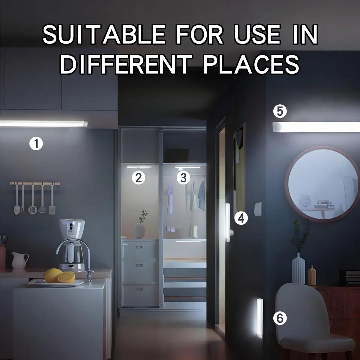 Rechargeable Motion Sensor LED Cabinet Light