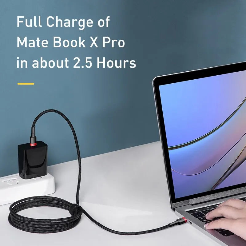 Cable de carga rápida USB-C a USB-C de 100W