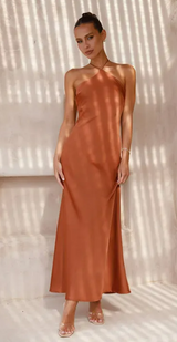 Women's Slim-Fit Sleeveless Backless Dress