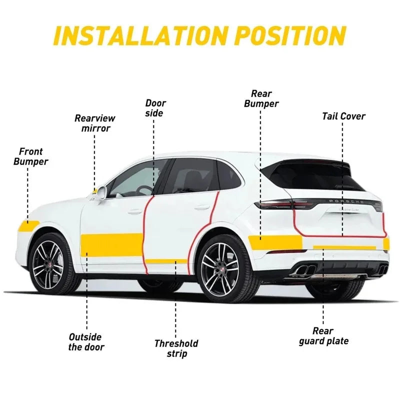 Waterproof Carbon Fiber Car Protection Tape