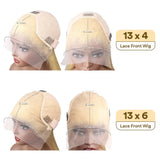 613 Blonde Body Wave Echthaarperücke mit HD-Spitze