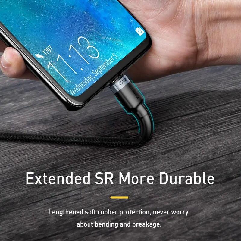 100W USB-C auf USB-C Schnellladekabel