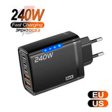 240W 5-in-1 GaN USB-C Wandladegerät
