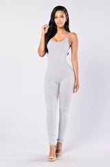 Backless Sling Bodycon Jumpsuit – Sleek Full-Length One-Piece