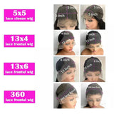 Peluca de cabello humano HD con encaje y ondas cuerpo de 40 pulgadas