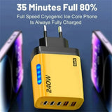 240W 5-in-1 GaN USB-C Wandladegerät