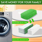 4 Reusable High-Absorbency Mop Cleaning Pads