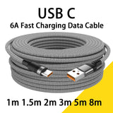 6A Extended-Length USB-C Fast Charging Cable