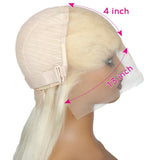613 Blonde Body Wave Echthaarperücke mit HD-Spitze