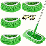 4 Reusable High-Absorbency Mop Cleaning Pads