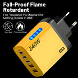 240W 5-in-1 GaN USB-C Wandladegerät
