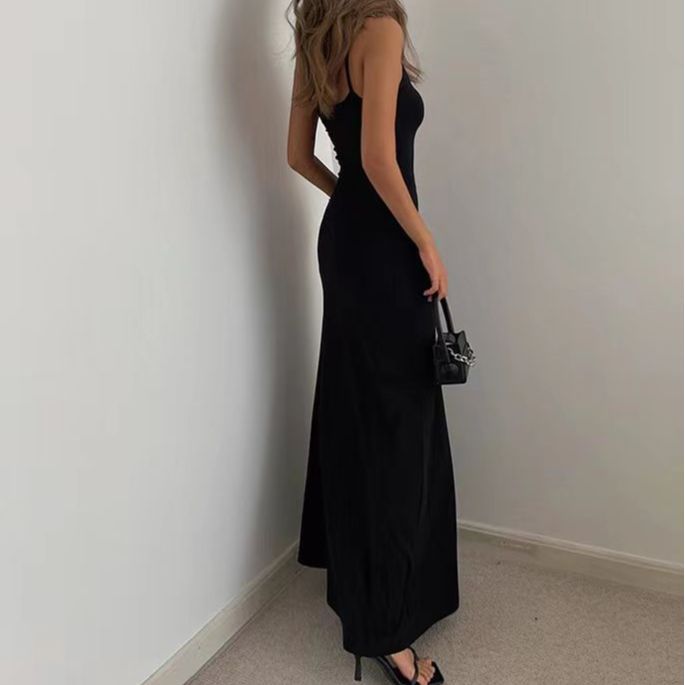 High-End Slim Fit Backless Summer Dress for Women