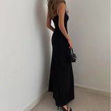 High-End Slim Fit Backless Summer Dress for Women