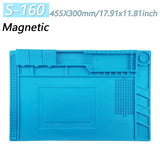 Heat-Resistant Magnetic Silicone Soldering Work Mat