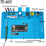 Heat-Resistant Magnetic Silicone Soldering Work Mat
