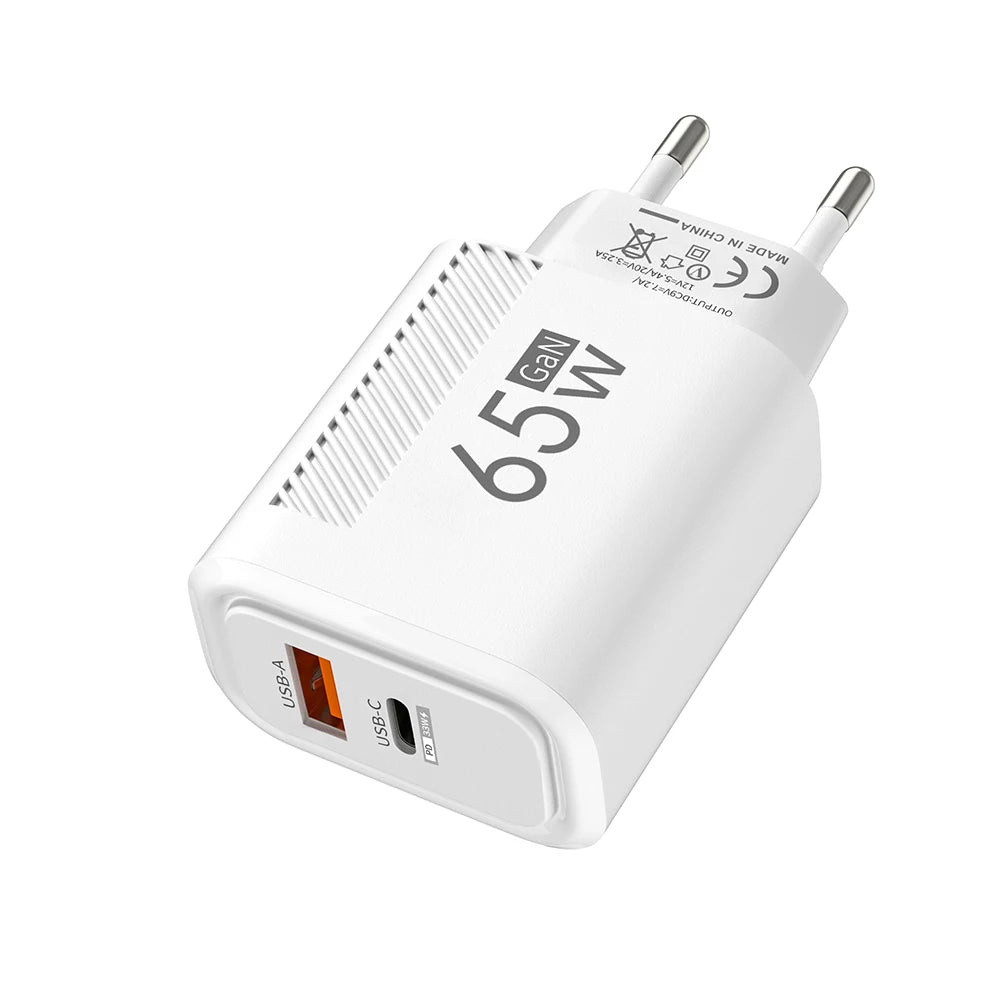 Adaptador de carga rápida USB-C GaN de 65W | cargador Huawei