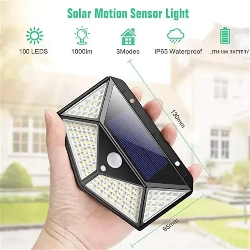 Waterproof Solar Motion Sensor Garden Spotlight