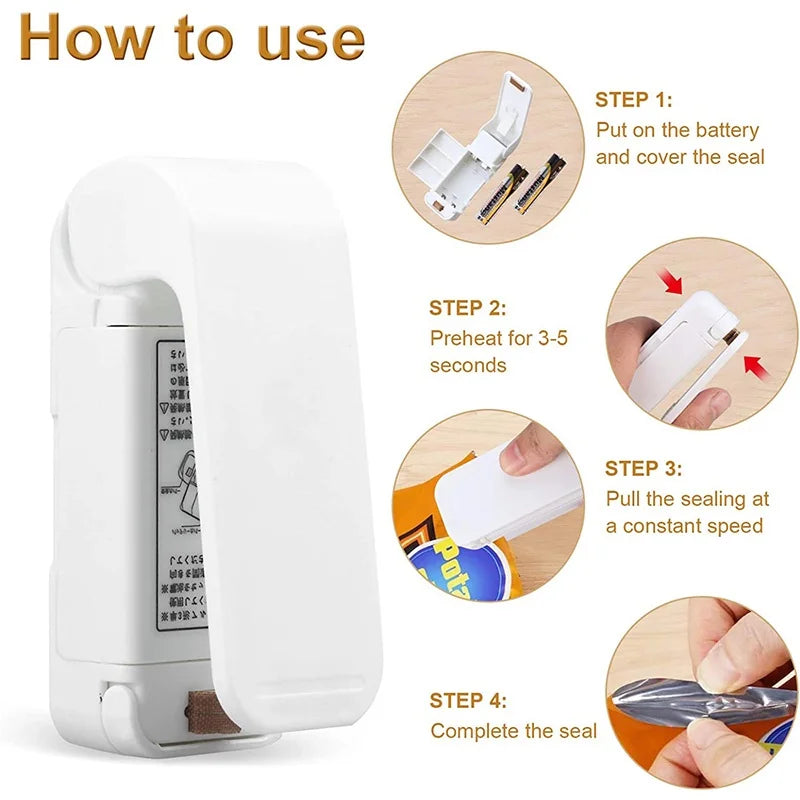 Mini-Thermosiegelgerät für Lebensmittelbeutel