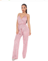 Sleeveless Backless Sequin Slim Fit Fashion Jumpsuit