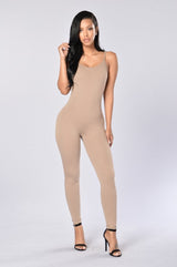 Backless Sling Bodycon Jumpsuit – Sleek Full-Length One-Piece