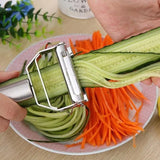 Edelstahl Julienne-Schäler und Reibe