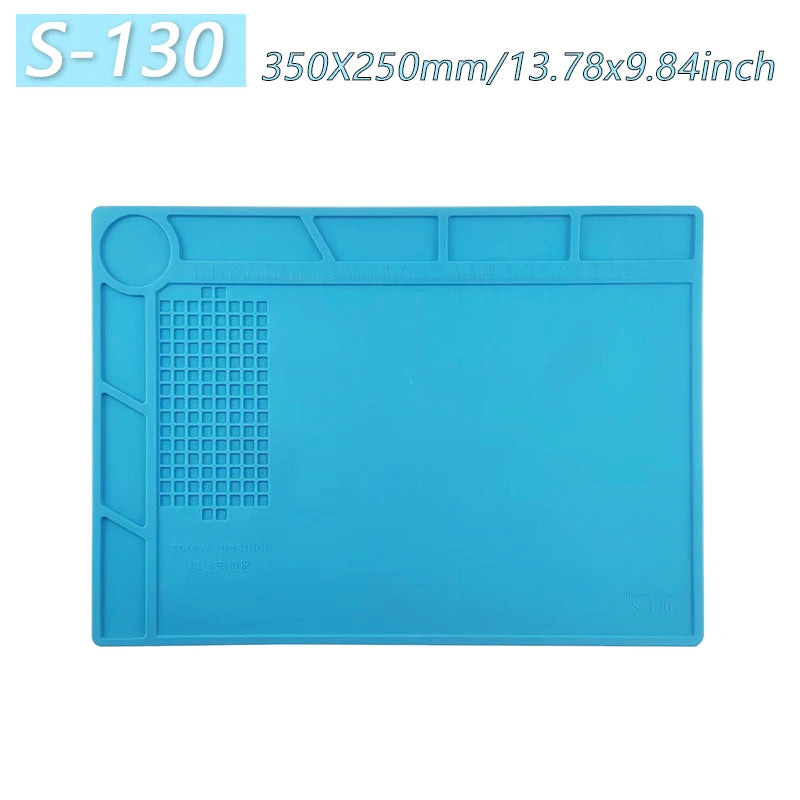 Heat-Resistant Magnetic Silicone Soldering Work Mat