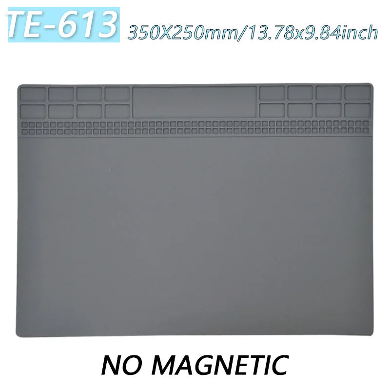 Heat-Resistant Magnetic Silicone Soldering Work Mat
