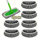 4 Reusable High-Absorbency Mop Cleaning Pads