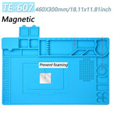Heat-Resistant Magnetic Silicone Soldering Work Mat