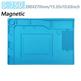 Heat-Resistant Magnetic Silicone Soldering Work Mat