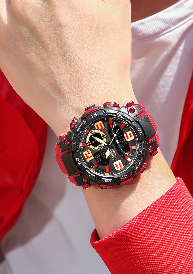 Men's 5ATM Digital-Analog Sports Watch