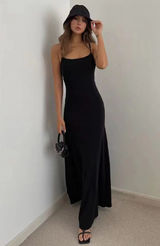 High-End Slim Fit Backless Summer Dress for Women