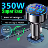 Cargador de coche USB-C PD QC3.0 de 350W
