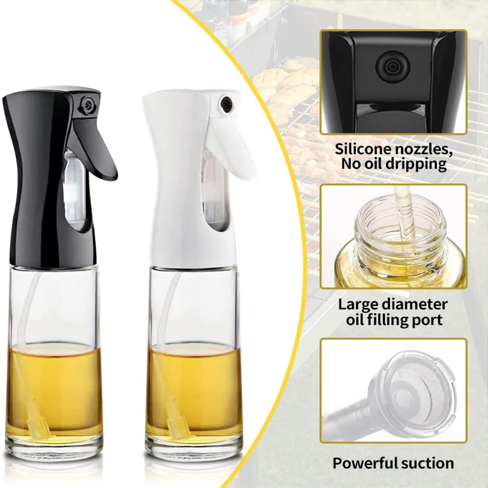 Reusable Food-Grade Oil Dispenser Spray Bottle