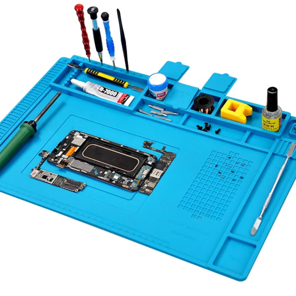 Heat-Resistant Magnetic Silicone Soldering Work Mat