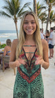 African-Inspired Open-Back Maxi Dress